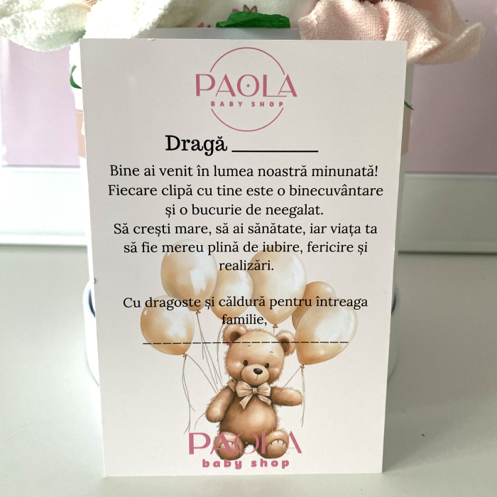 Cutie cadou bebeluși - 10piese - Roz și Mov - Cadou nou-născut fetiță [5]