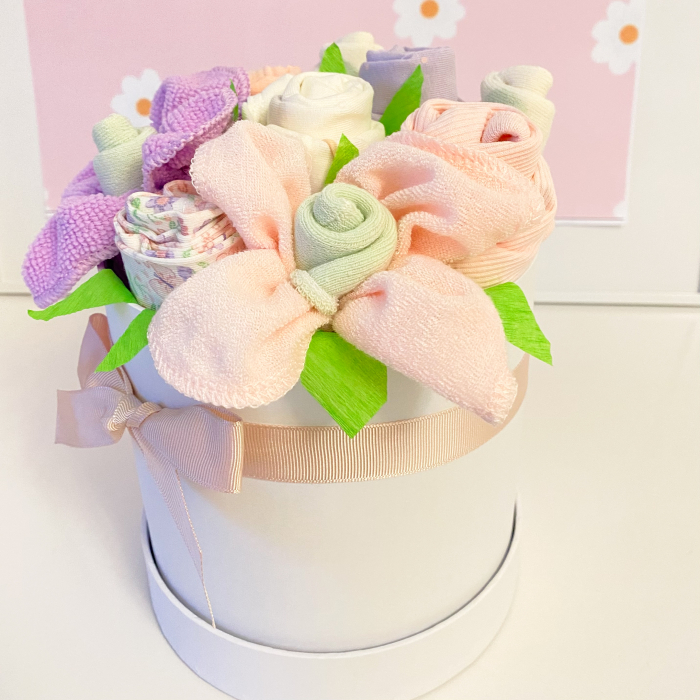 Cutie cadou bebeluși - 10piese - Roz și Mov - Cadou nou-născut fetiță [4]