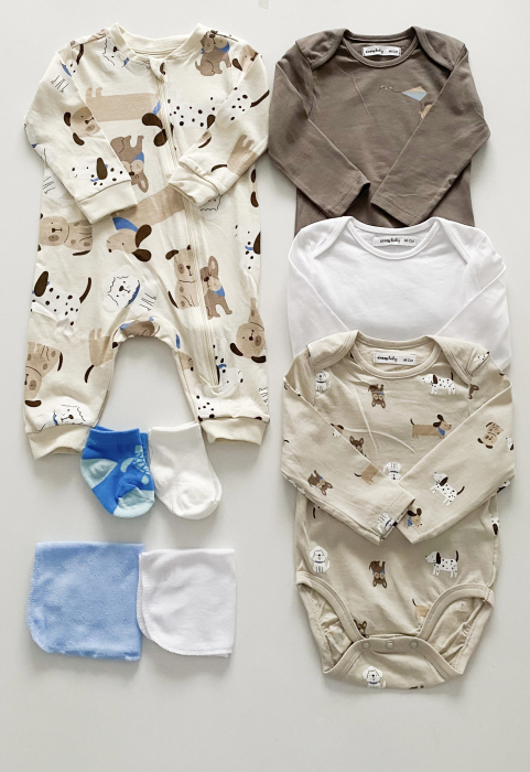 Cutie cadou nou născut băiat – Buchet din hăinuțe pentru bebe [5]