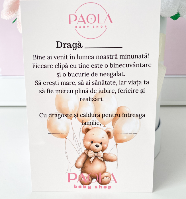 Flori pentru o Minune – Cutie cadou nou-născut fetiță [7]