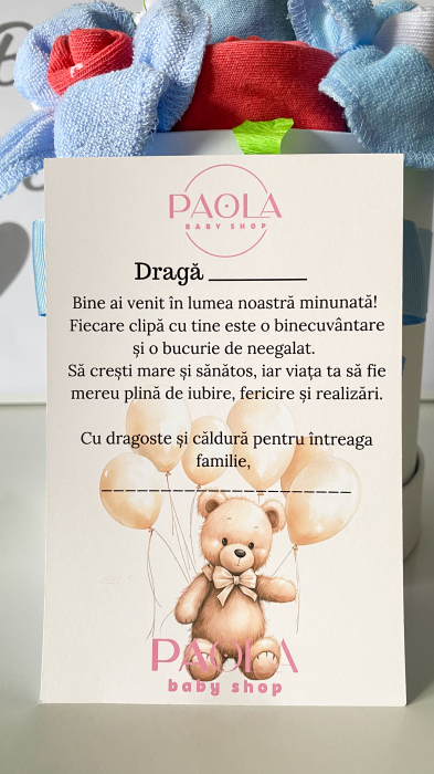 Set cadou nou-născut băiețel – 12 piese cu tematică marină și flori textile [5]