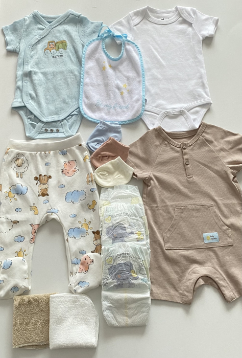 Set cadou nou-născut băiețel 12 piese – Colecția Pure Baby [7]