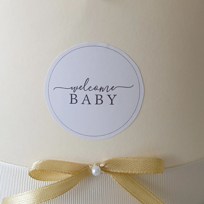 Tort de Scutece Pampers pe Două Nivele – Cadoul Perfect pentru Nou-Născuți [3]