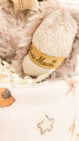 Tort din scutece Pampers cu museline și jucărie pufoasă – Tim cadou neutru pentru [5]