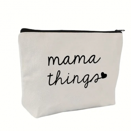 Cadouri proaspete mămici - Beauty pouch „Mama Things” – gentuță practică pentru mămici, cadou ideal baby shower