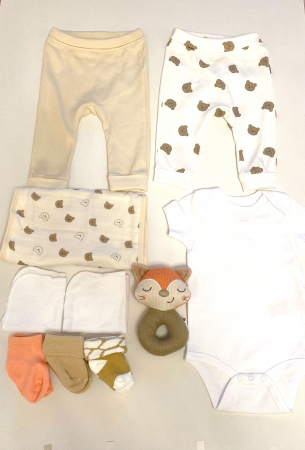 Cadou Nou-Născut Băiat – Set 11 Piese cu Jucărie Zornăitoare Vulpe [4]