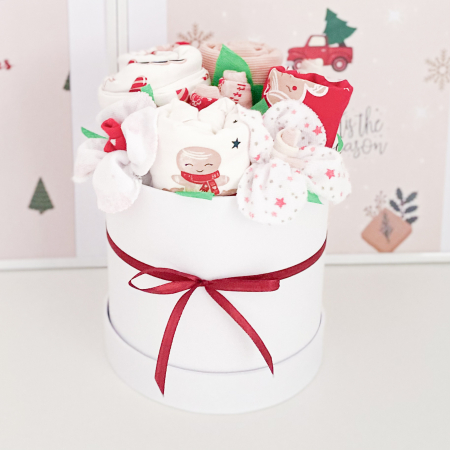 Cutii cadou pentru bebeluși - Cutie Cadou Crăciun pentru Fetiță 8 piese Povestea Turtei Dulci