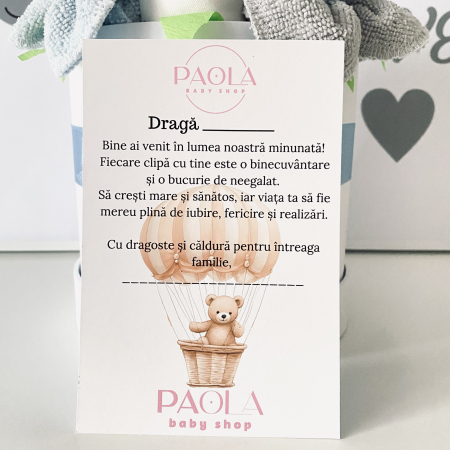Cutie cadou nou-născut băiat – set 8 piese utile și delicate [5]