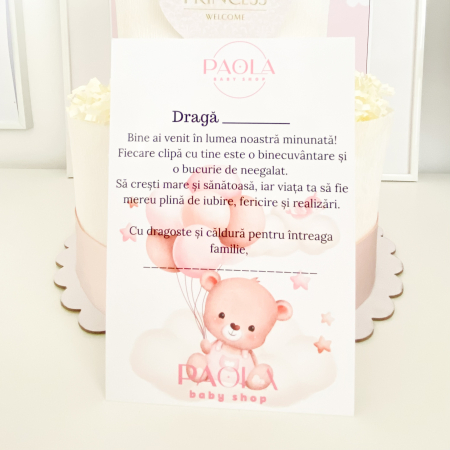 Tort Mediu de Scutece Pampers pe Două Nivele – Cadou Regal pentru Fetițe [5]