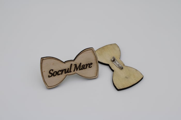 Cocarde papion lemn - Socrul Mare [1]