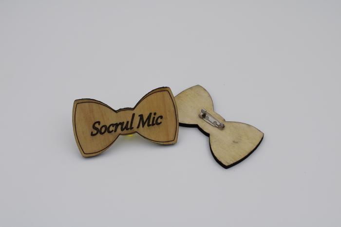 Cocarde papion lemn - Socrul Mic [1]