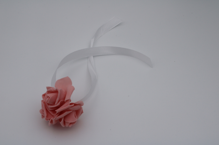 Bratara nunta floare somon [1]