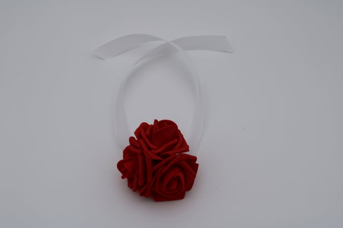Bratara nunta floare rosie [1]