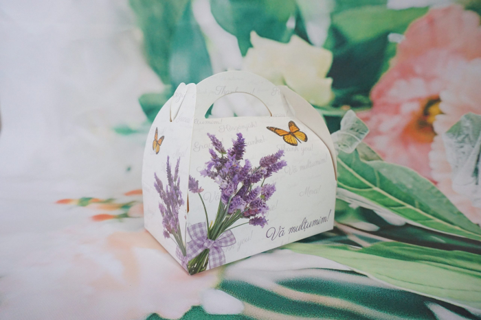Cutii de Prajituri de 200g, Lavanda [2]