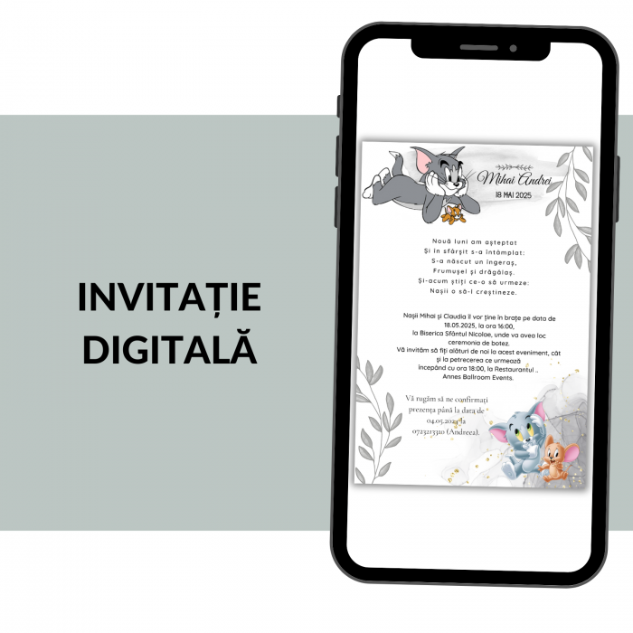 Invitatie Botez Digitala: Tom & Jerry [1]
