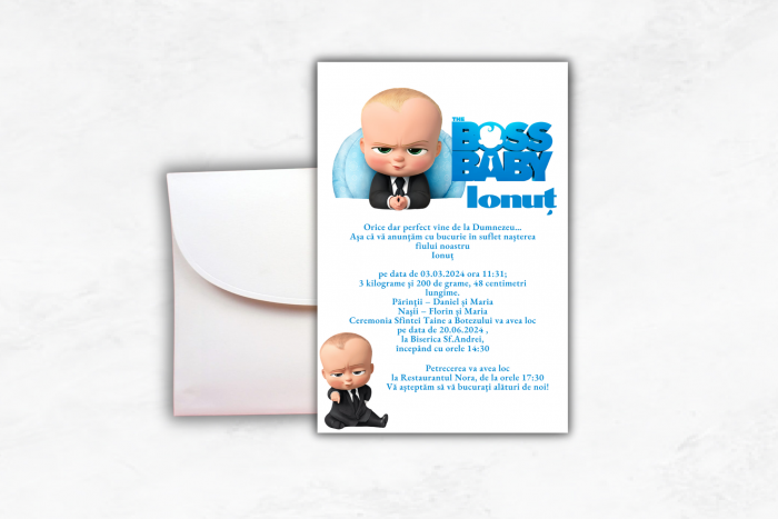 Invitatie Botez: Boy Boss [1]