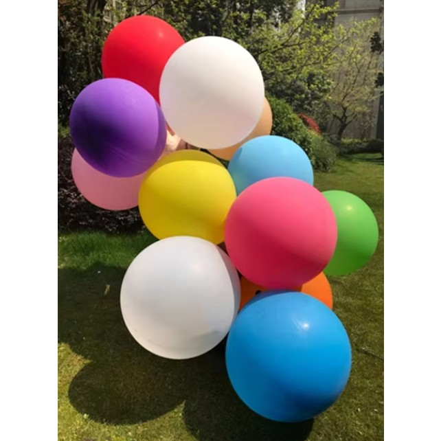 Set 6 Baloane din Latex, Model Party Jumbo, 45 cm, Multicolore [3]