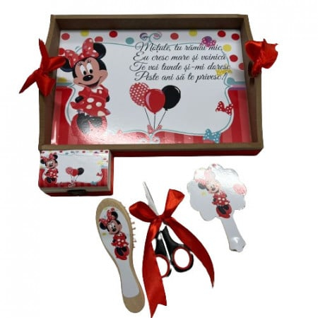 Tavita de turta, 5 piese,Minnie ,rosu [1]