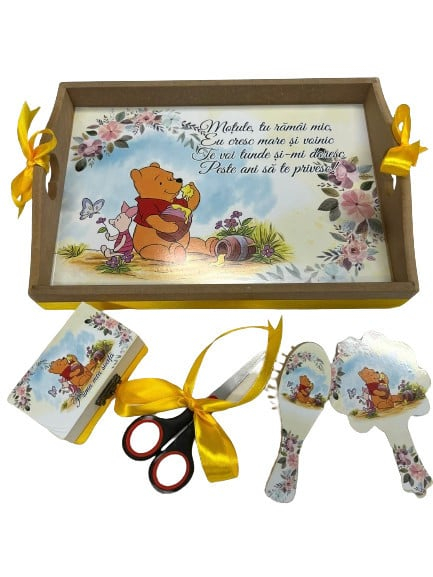 Tavita de turta, 5 piese, Ursuletul Winnie, galben [1]