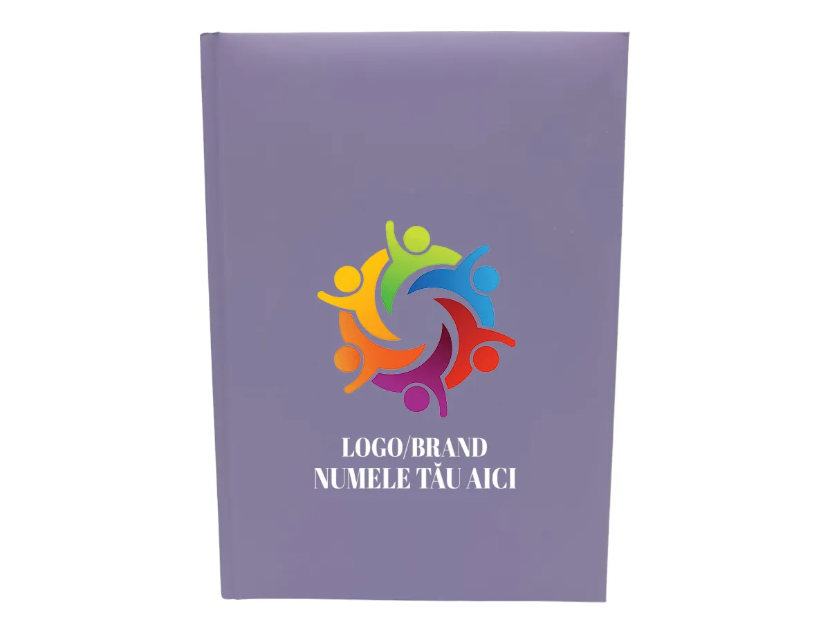 Agende personalizate - Agenda Nedatata A5 Personalizata Lila