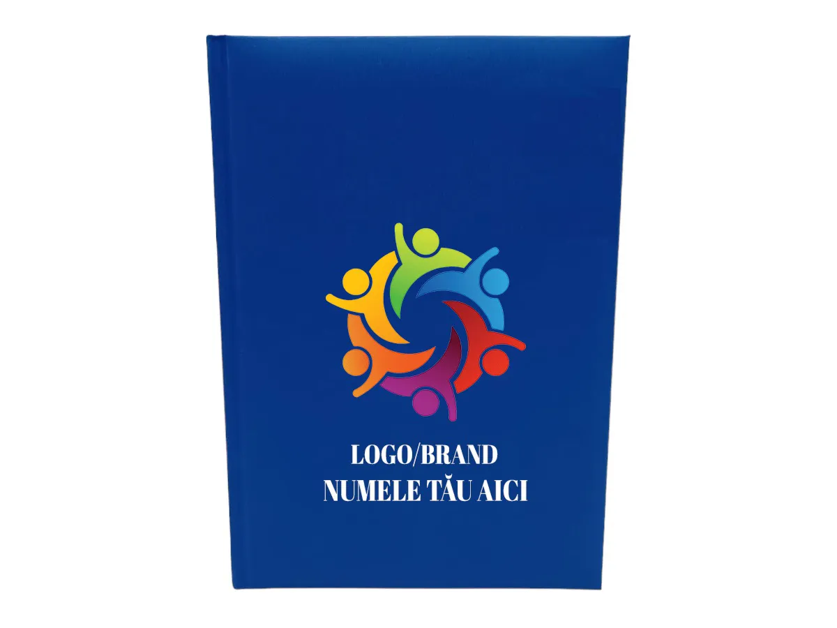 Agende personalizate - Agenda Nedatata A5 Personalizata Albastru