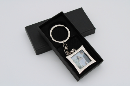 Brelocuri personalizate - Breloc metalic personalizare foto patrat