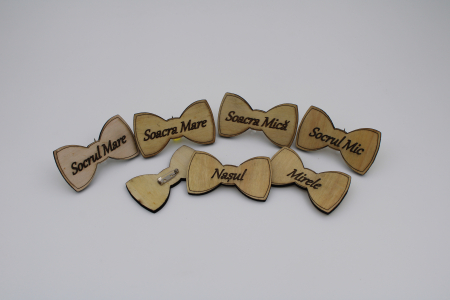 Cocarde - Cocarde papion lemn - Family Pack