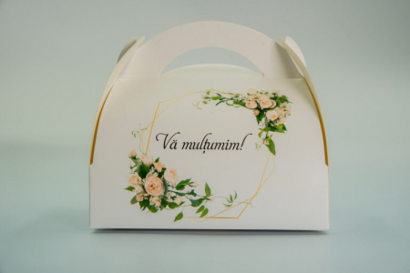 Cutii de Prajituri de 300g, cod K51301-roses [1]