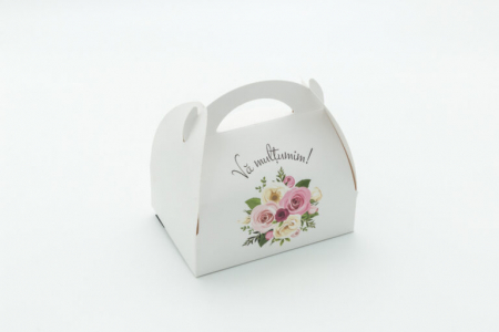 Cutii de prajituri - Cutii de Prajituri de 500g cod cutii-prajituri-500g-flower-bouquet