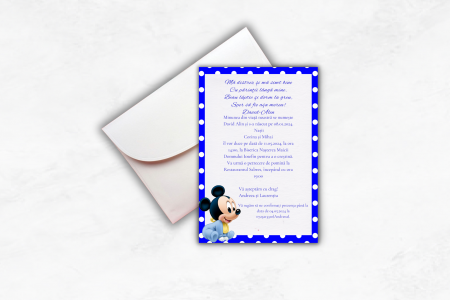 Invitatie Botez: Mickey Mouse [1]