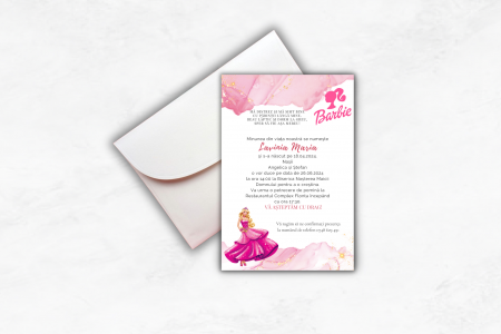 Invitatie Botez: Barbie [1]