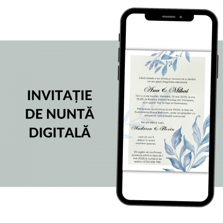 Invitatii nunta digitale - Invitatie Nunta Digitala 2389MB