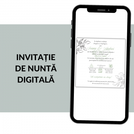 Invitatii nunta digitale - Invitatie Nunta Digitala 5899MB