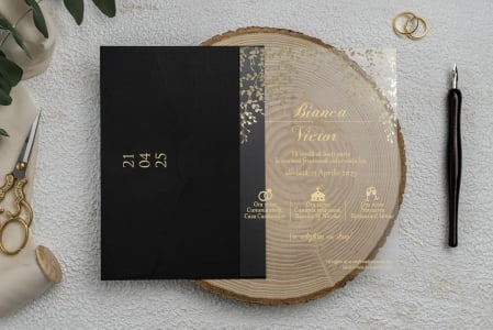 Nuntă - Invitatii de nunta Plexiglas 9214ek