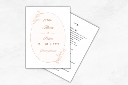 Meniuri personalizate - Meniuri eveniment - Model 04