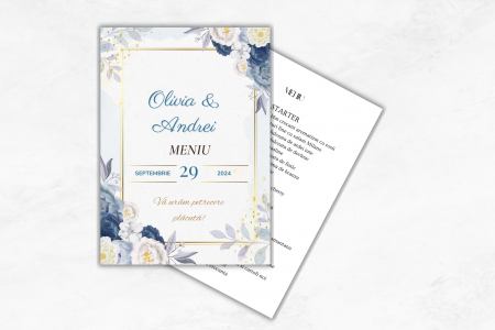 Meniuri personalizate - Meniuri eveniment - Model 06
