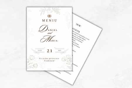 Meniuri personalizate - Meniuri eveniment - Model 07