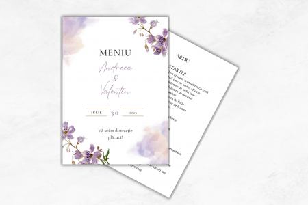Meniuri personalizate - Meniuri eveniment - Model 08