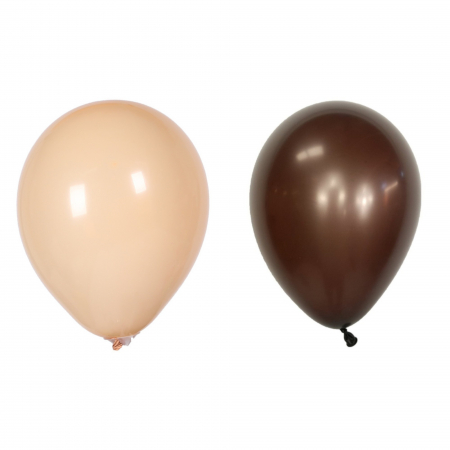 Baloane Latex - Set 10 Baloane din Latex, 30 cm, 5x Maro, 5x Bej, 2.8 g