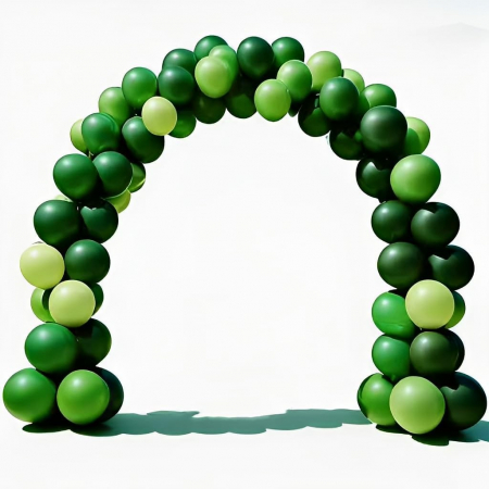 Set 10 Baloane din Latex, 30 cm, Verde Diferite Nuante, 2.8 g [7]