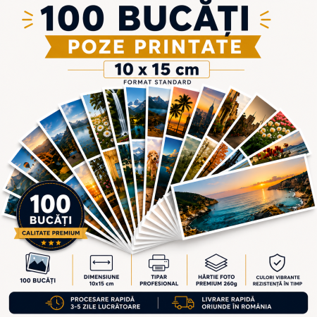 Poze printate - Set 100 fotografii printate 10x15cm