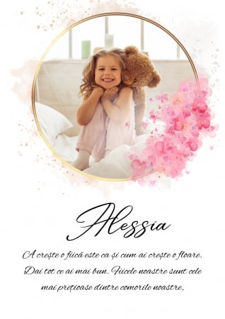 Tablouri personalizate - Tablou Personalizat Rose Circle