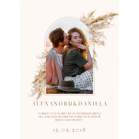 Tablouri personalizate - Tablou Personalizat Vintage Pampas