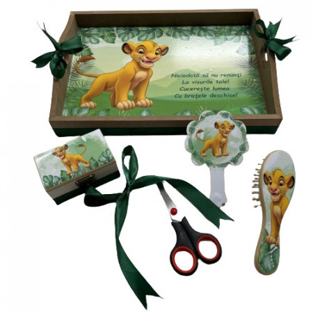 Tavite mot sau turta - Tavita de turta, 5 piese,Lion King, verde