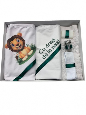 Trusouri botez - Trusou de botez, 6 piese, Lion, imprimat