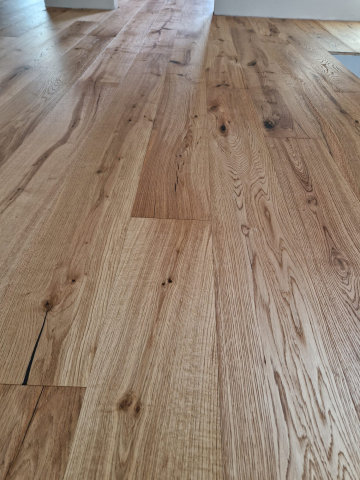 PL02- Parchet triplu stratificat stejar monolamela, periat adanc, 14/3x190x1900mm, Rustic, Uleiat, CULOARE NATUR [3]