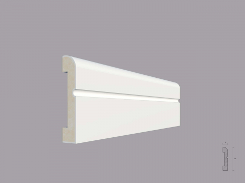 Plinte Poliuretan - Plinta poliuretan de interior PL03 dimensiuni 100x20x2000mm