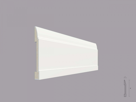 Plinte Poliuretan - Plinta poliuretan de interior PL07 dimensiuni 150x17x2000mm