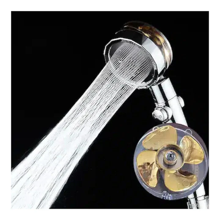 Cap de dus cu ventilator si presiune dubla, buton de oprire ON/OFF [1]