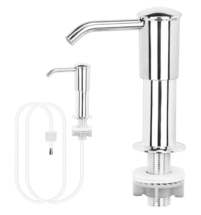 Dispenser incorporat pentru chiuveta de bucatarie, tub extensibil 40IN, argintiu, rotatie 360° [1]